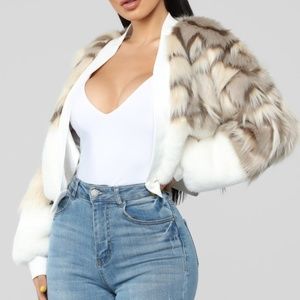 My Love Is Fur Real Jacket - Ivory
